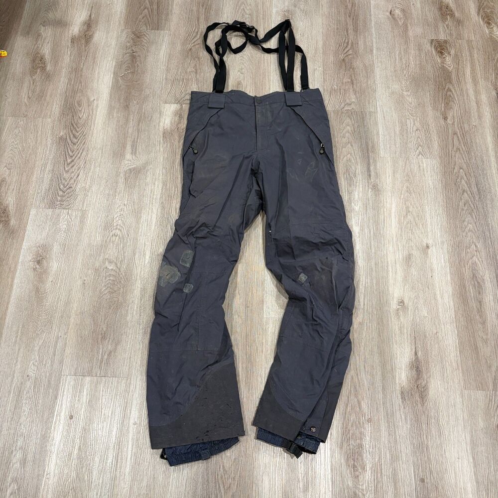 Patagonia Bibs Men 36 Elastic Black GORE-TEX Ski Snowboarding Pant Suspenders